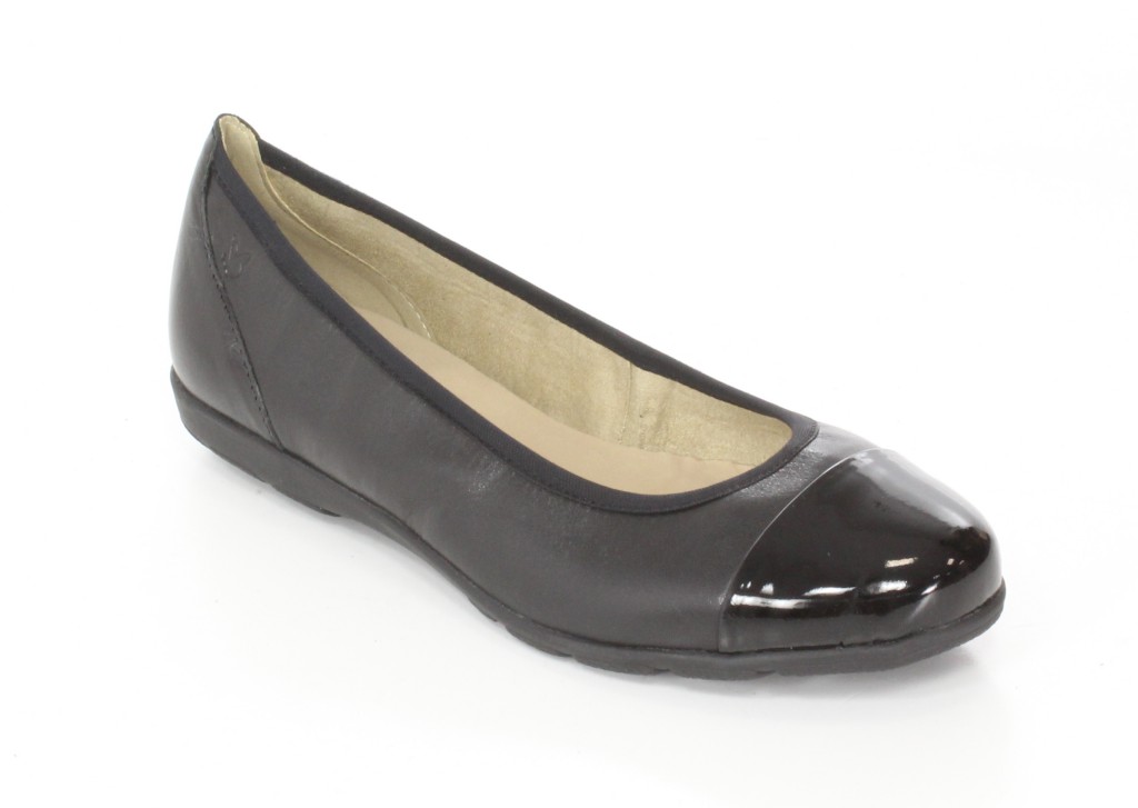 Baleriny Caprice 9-22150-24 Black/BLK Pat