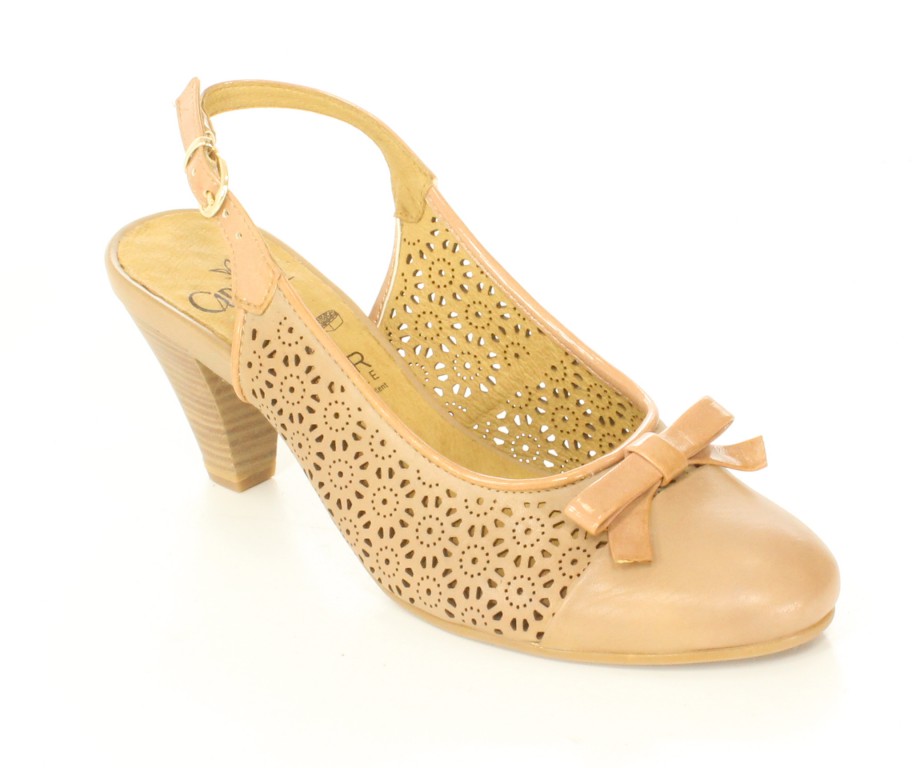 Caprice Czółenka 9-29602/24 Sand Patent