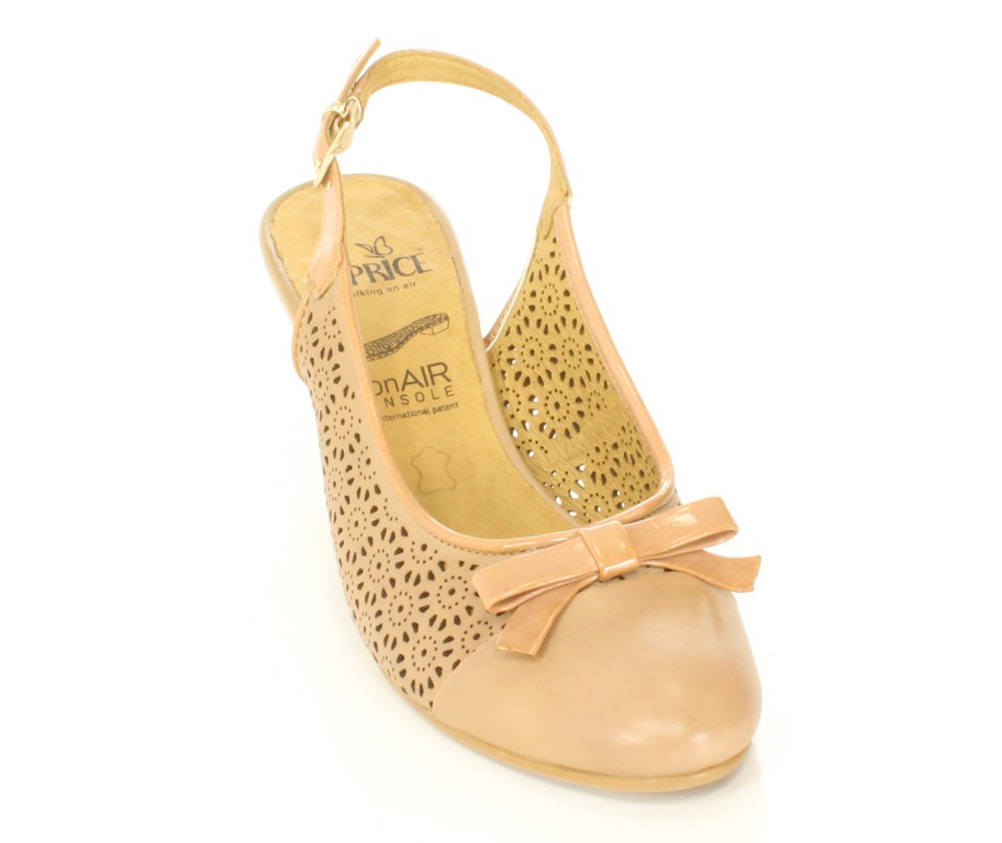 Caprice Czółenka 9-29602/24 Sand Patent