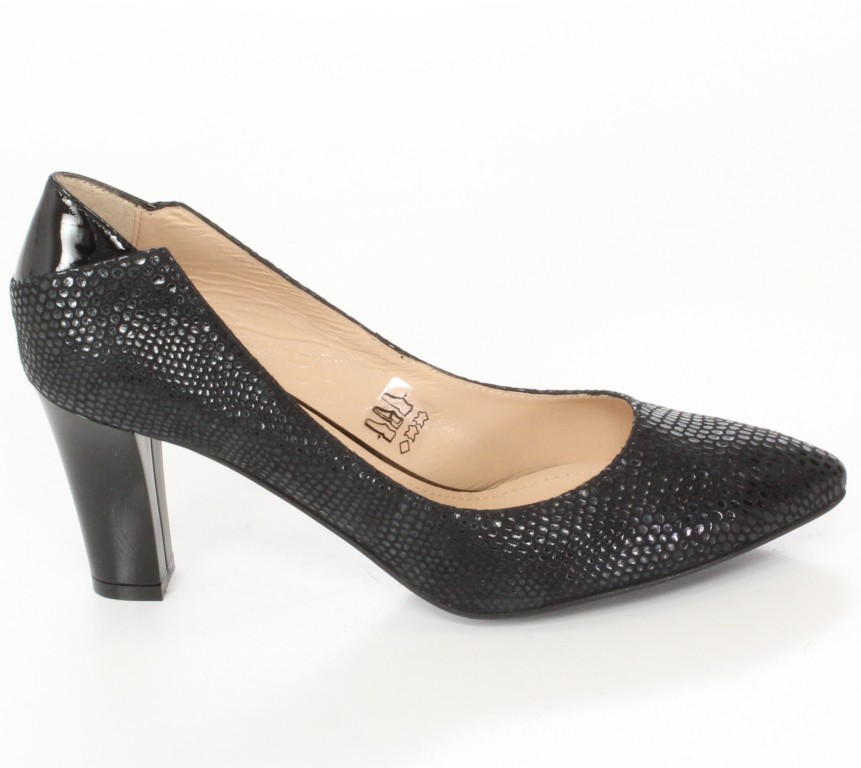 Conhpol-Bis Czółenka B-2706/1 Nero