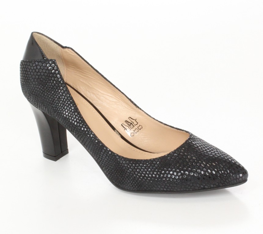 Conhpol-Bis Czółenka B-2706/1 Nero