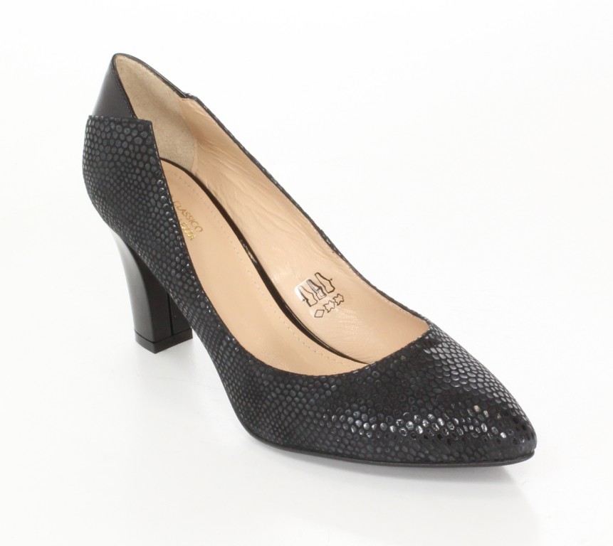 Conhpol-Bis Czółenka B-2706/1 Nero