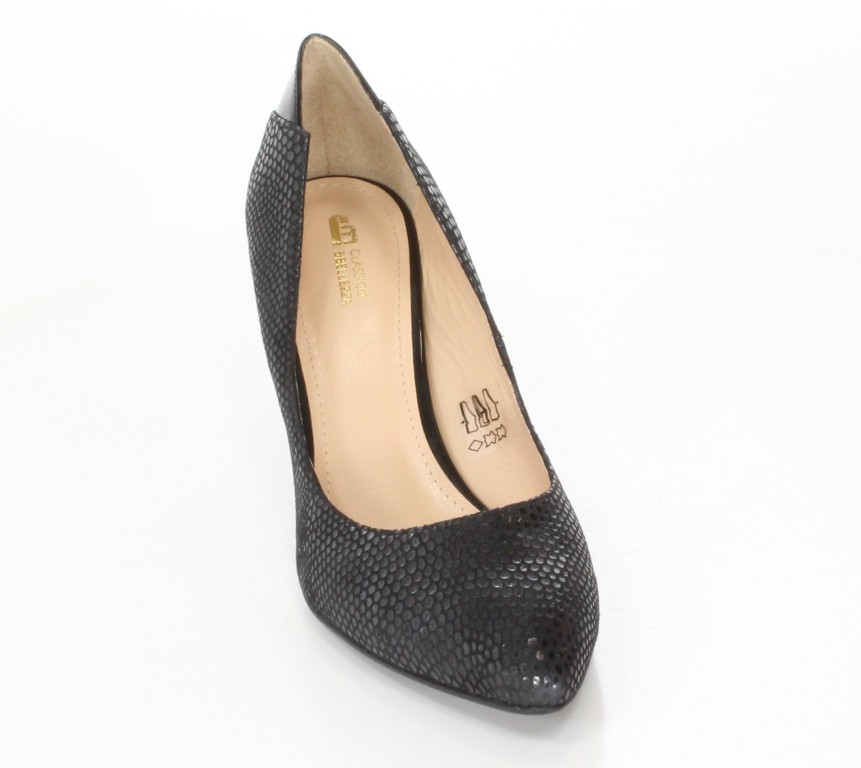 Conhpol-Bis Czółenka B-2706/1 Nero