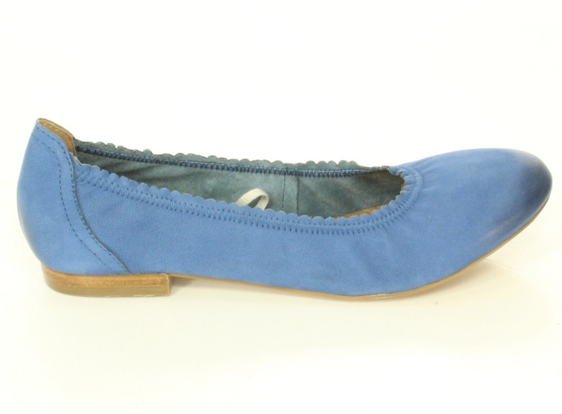Caprice Baleriny 9-22108/24 Blue Nubuc