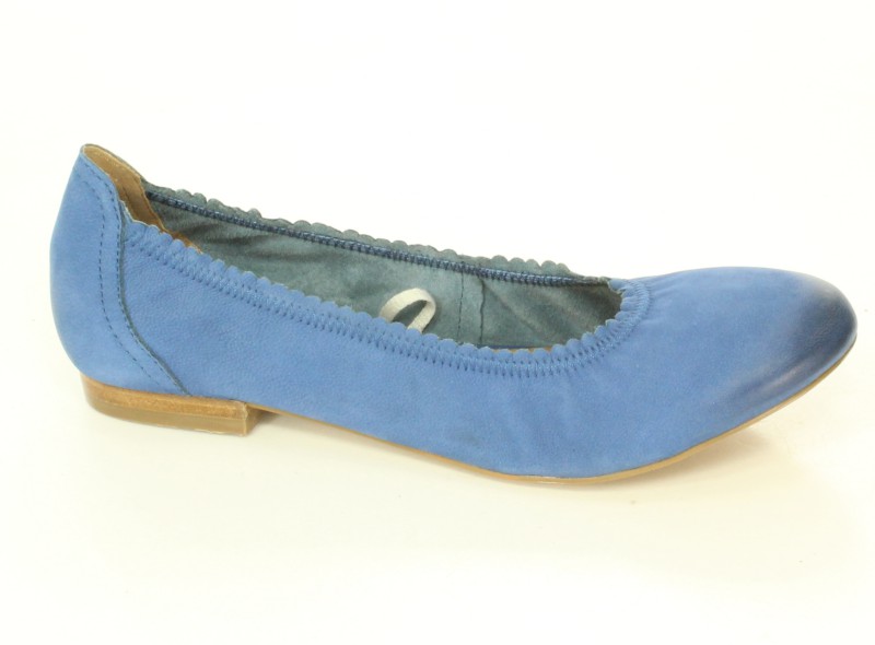 Caprice Baleriny 9-22108/24 Blue Nubuc
