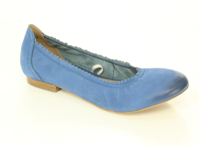 Caprice Baleriny 9-22108/24 Blue Nubuc