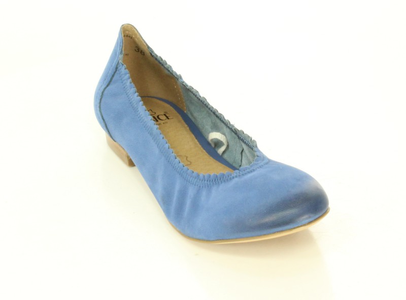 Caprice Baleriny 9-22108/24 Blue Nubuc