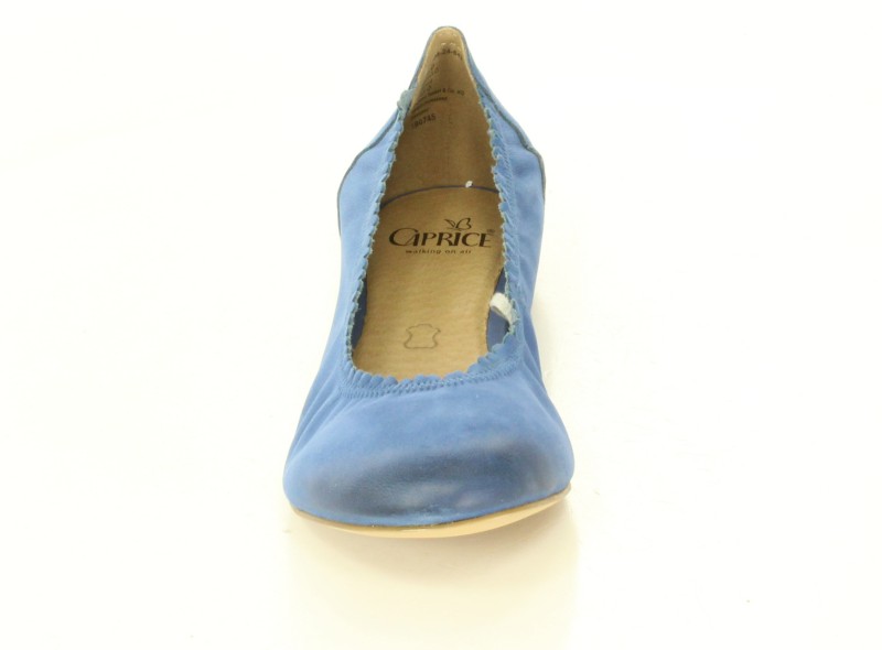 Caprice Baleriny 9-22108/24 Blue Nubuc