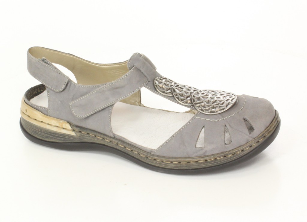 Rieker Sandały 54056-40 Grey
