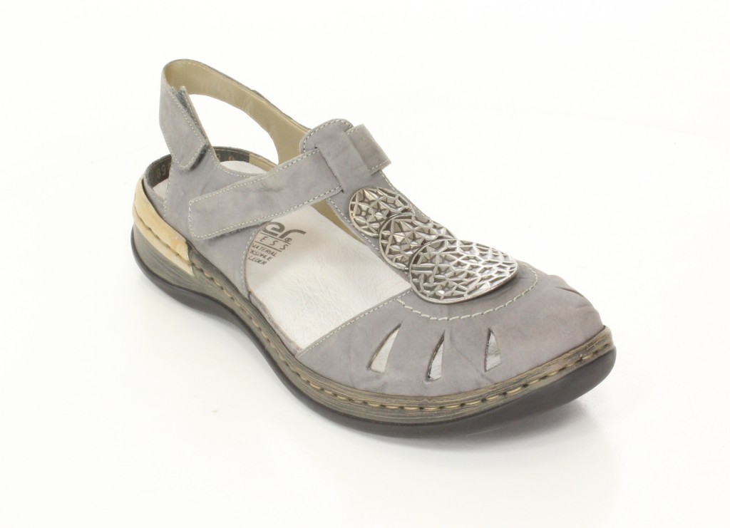 Rieker Sandały 54056-40 Grey