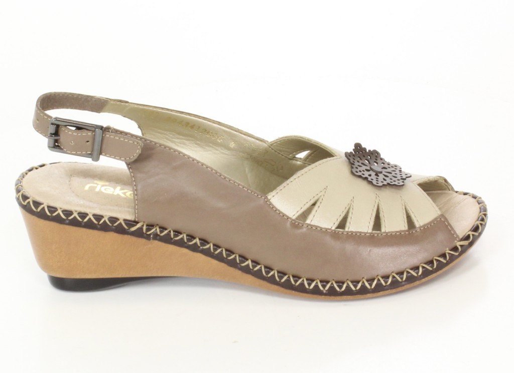 Rieker Sandały 66177-64 Beige