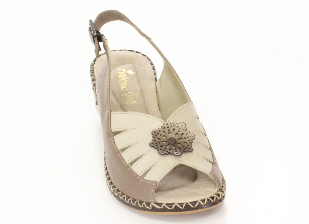 Rieker Sandały 66177-64 Beige