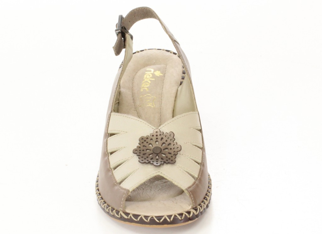 Rieker Sandały 66177-64 Beige