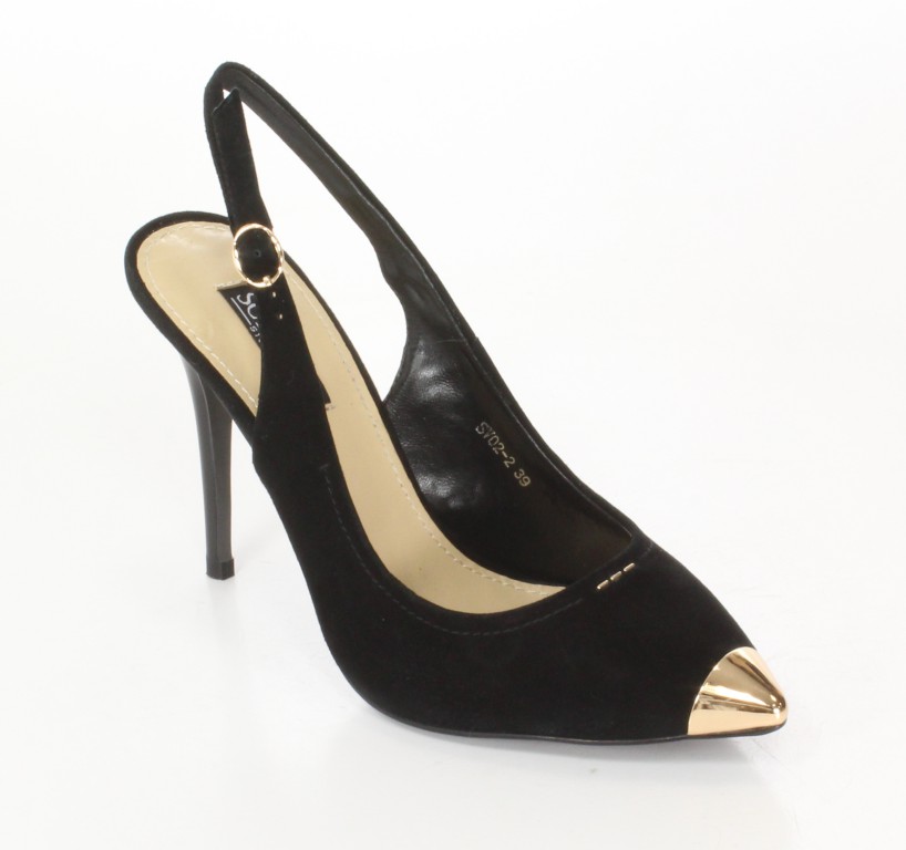 Scaviola Czółenka SV02-2 Black Suede