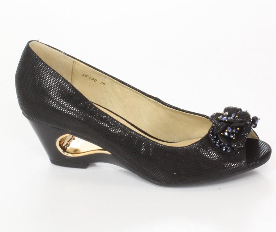 Scaviola Czółenka 3W730 Black