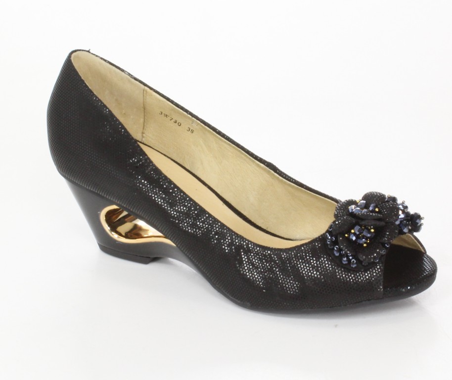 Scaviola Czółenka 3W730 Black