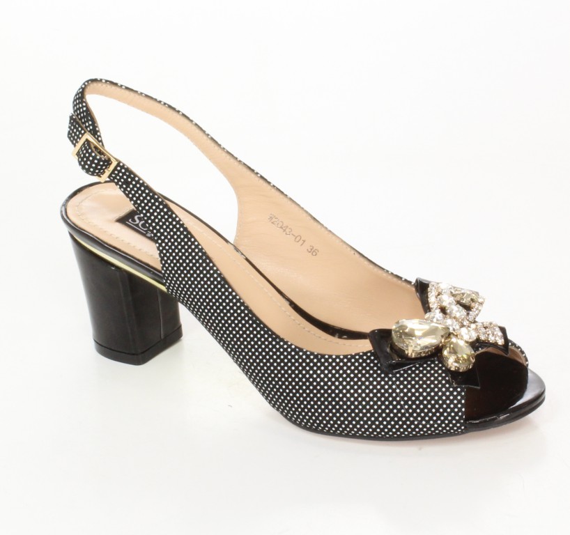 Scaviola Sandały W2043-01 Black/Black
