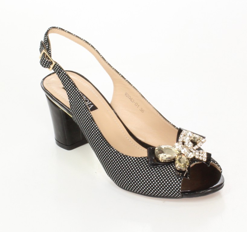 Scaviola Sandały W2043-01 Black/Black