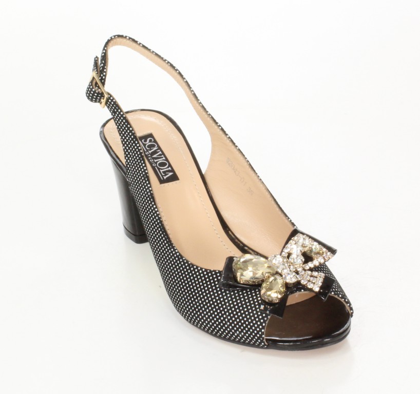 Scaviola Sandały W2043-01 Black/Black