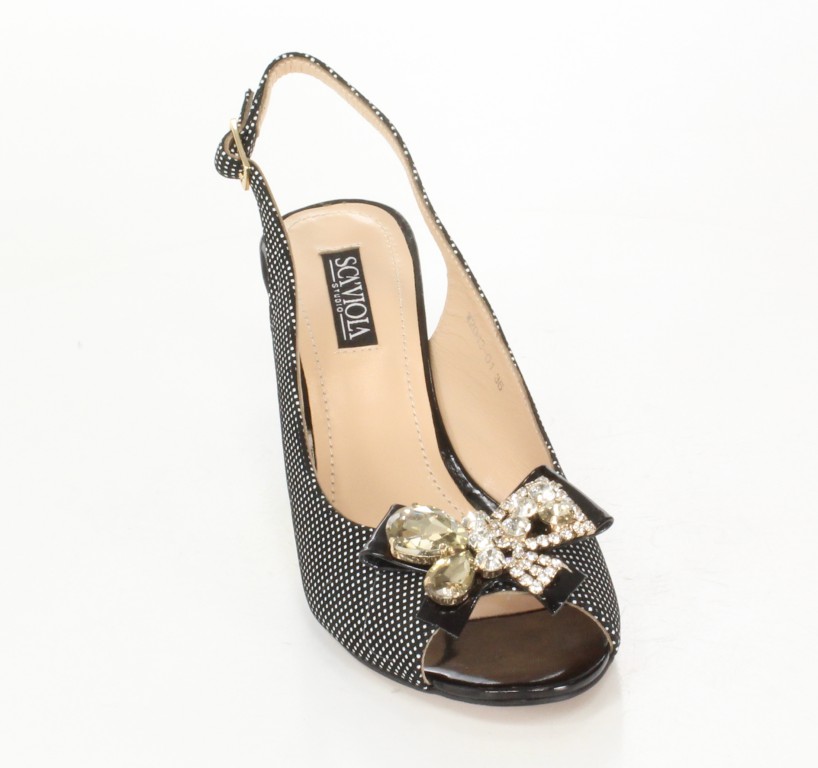 Scaviola Sandały W2043-01 Black/Black