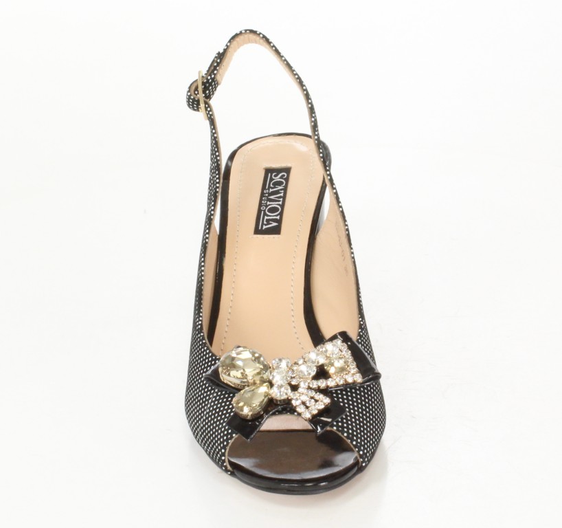 Scaviola Sandały W2043-01 Black/Black