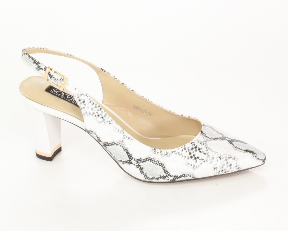 Scaviola Czółenka 3661-3 White
