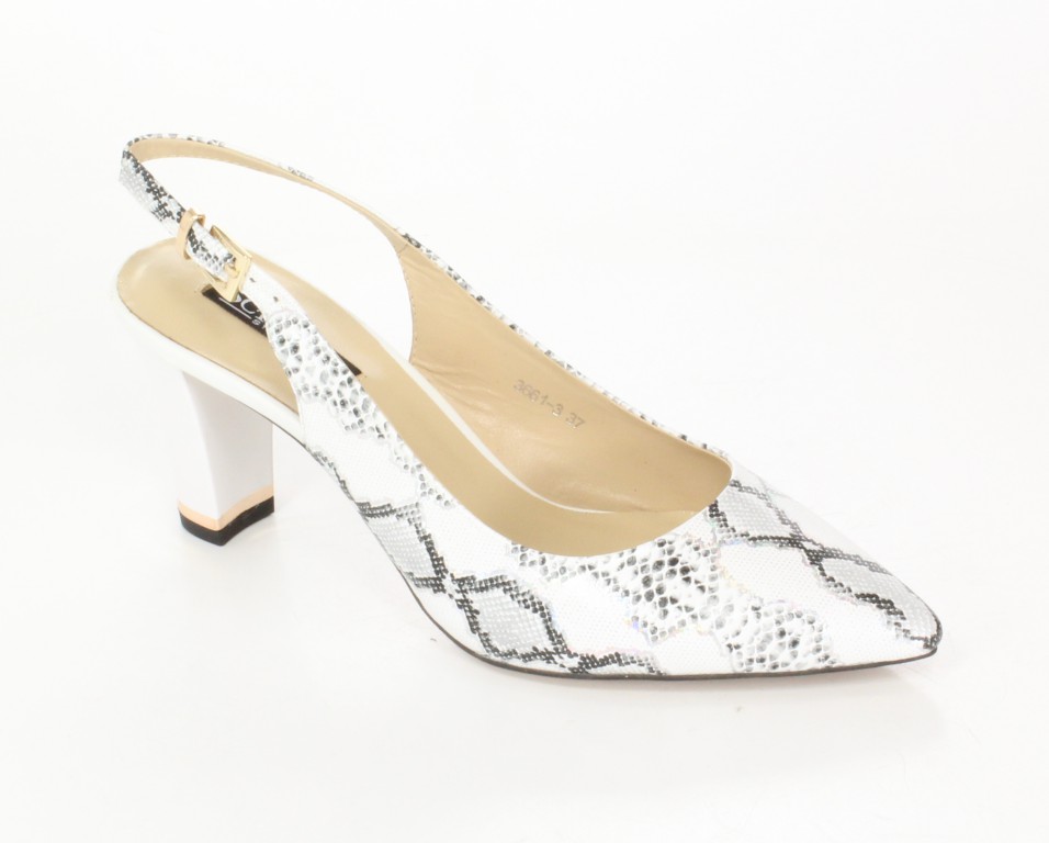 Scaviola Czółenka 3661-3 White