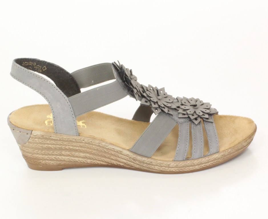 Rieker Sandały 62461-43 Grey