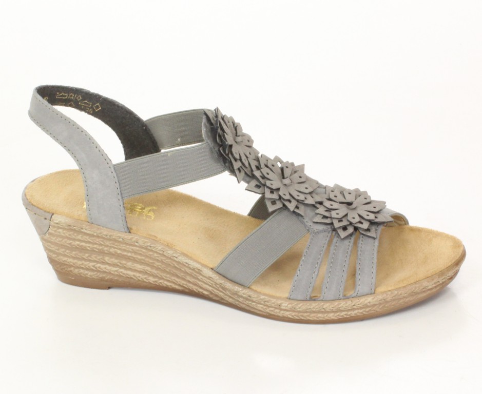 Rieker Sandały 62461-43 Grey