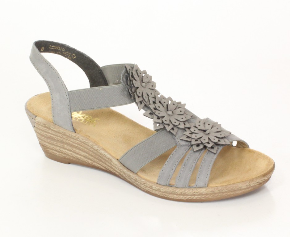 Rieker Sandały 62461-43 Grey