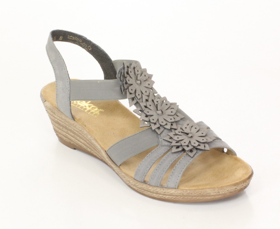 Rieker Sandały 62461-43 Grey