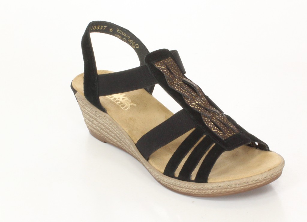 Rieker Sandały 62479-01 Black