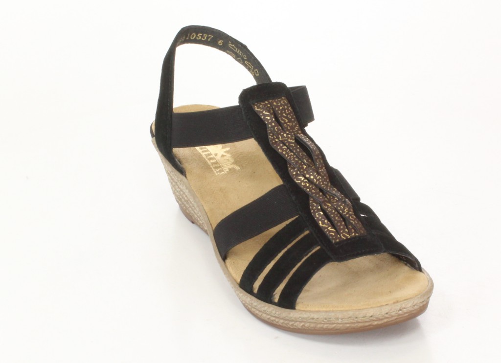 Rieker Sandały 62479-01 Black