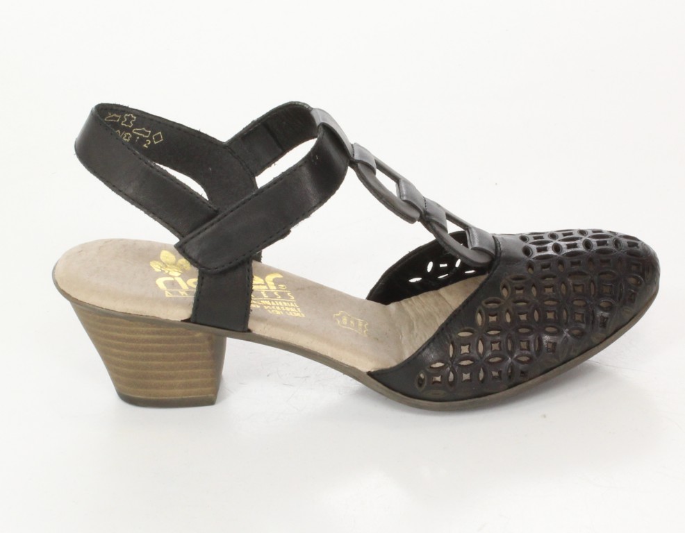 Rieker Sandały 45075-00 Black