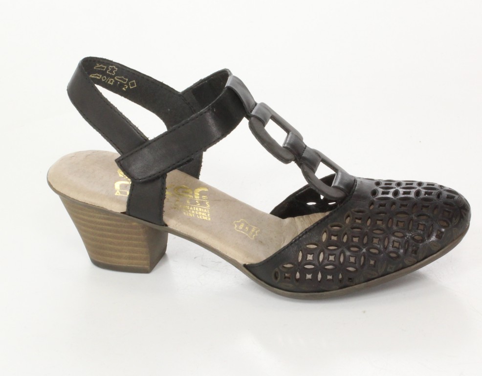 Rieker Sandały 45075-00 Black