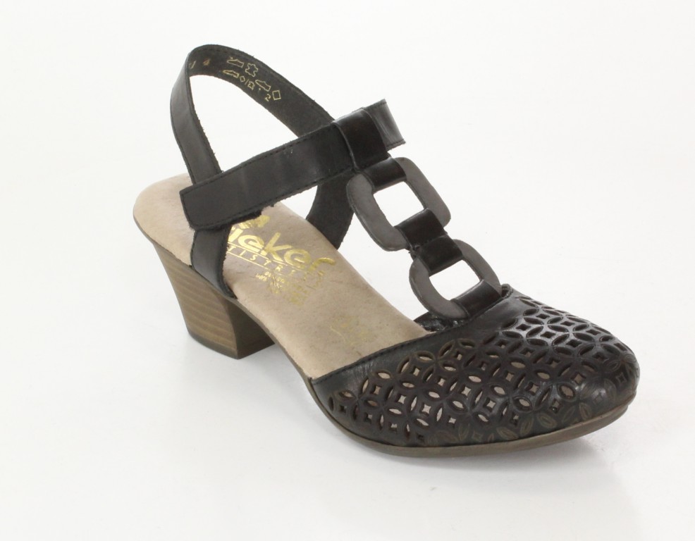 Rieker Sandały 45075-00 Black