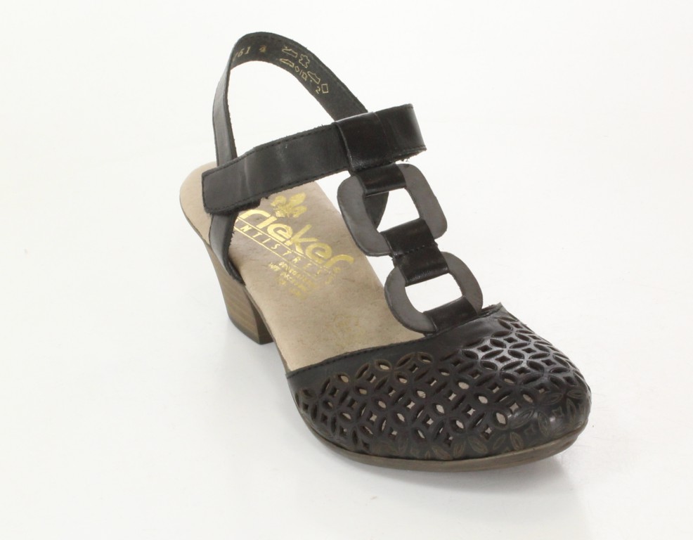Rieker Sandały 45075-00 Black
