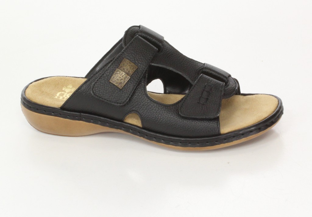 Rieker Klapki 65958/00 Black
