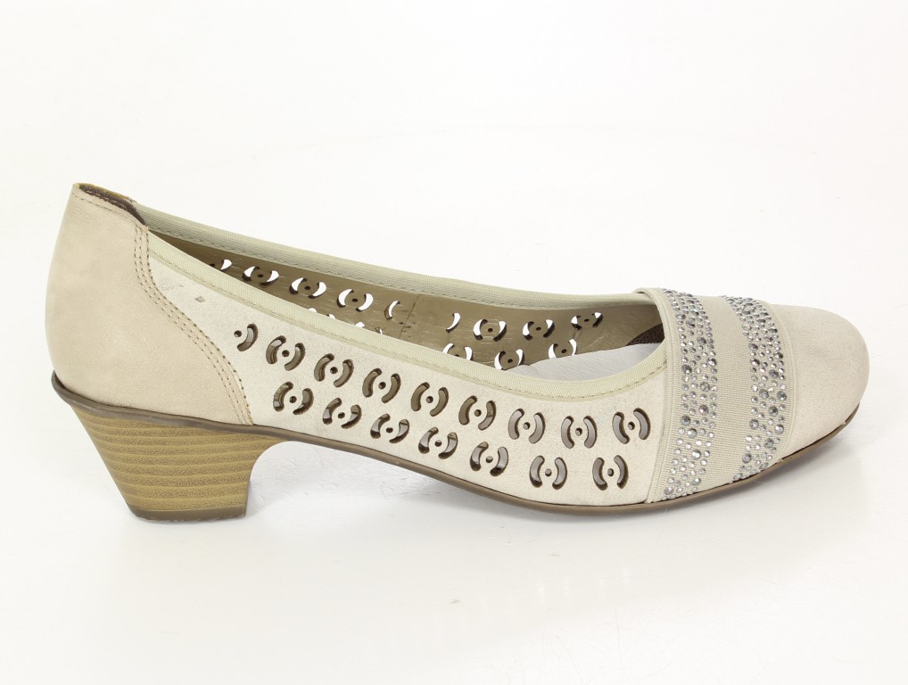 Rieker Czółenka 42376-60 Beige