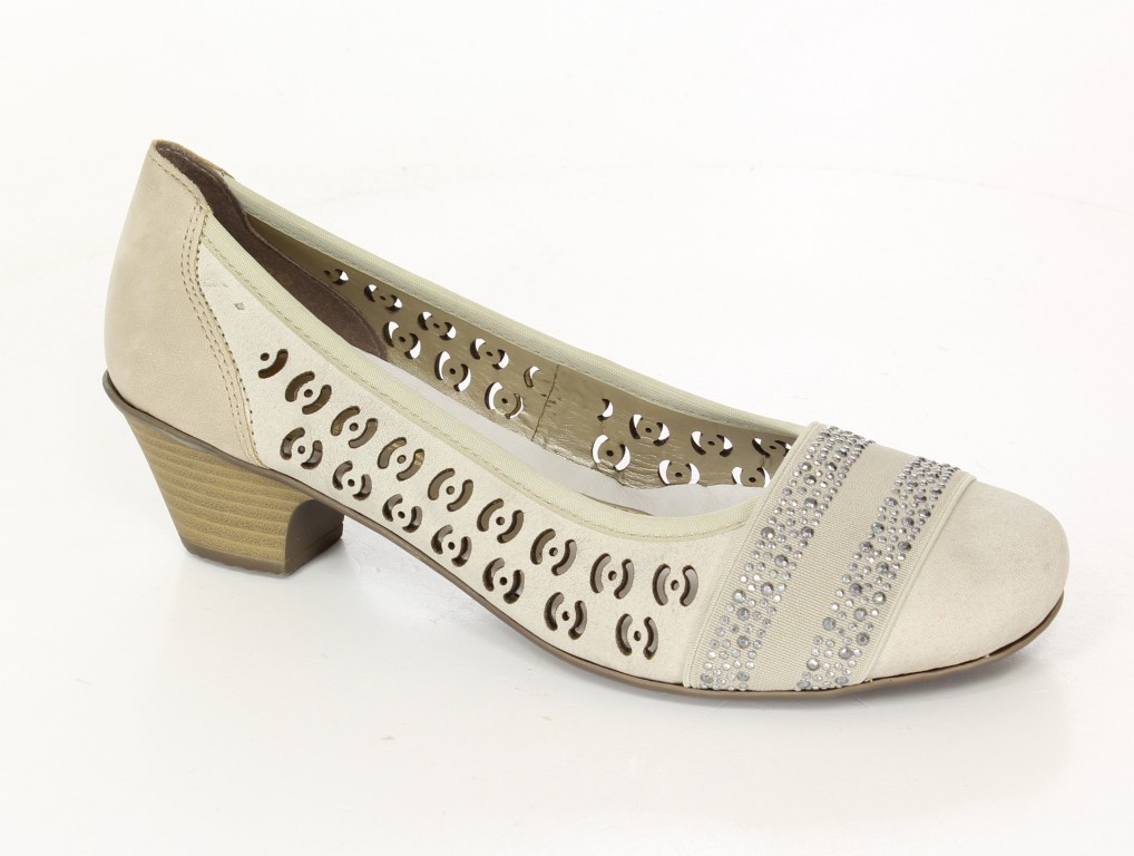 Rieker Czółenka 42376-60 Beige