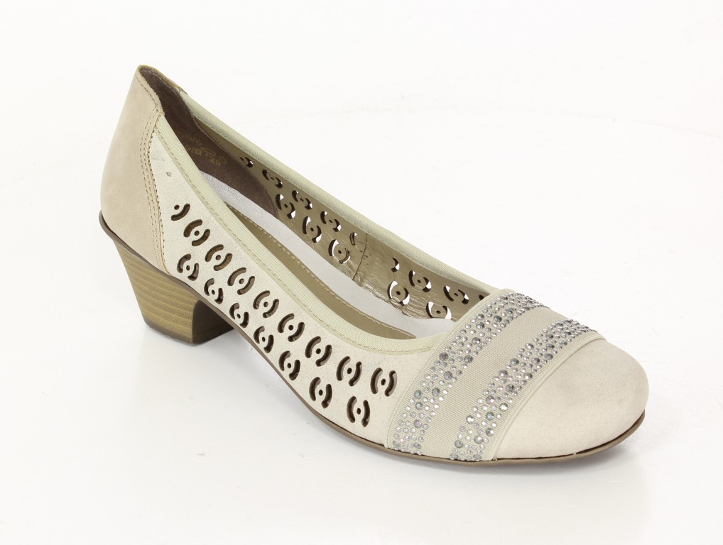 Rieker Czółenka 42376-60 Beige