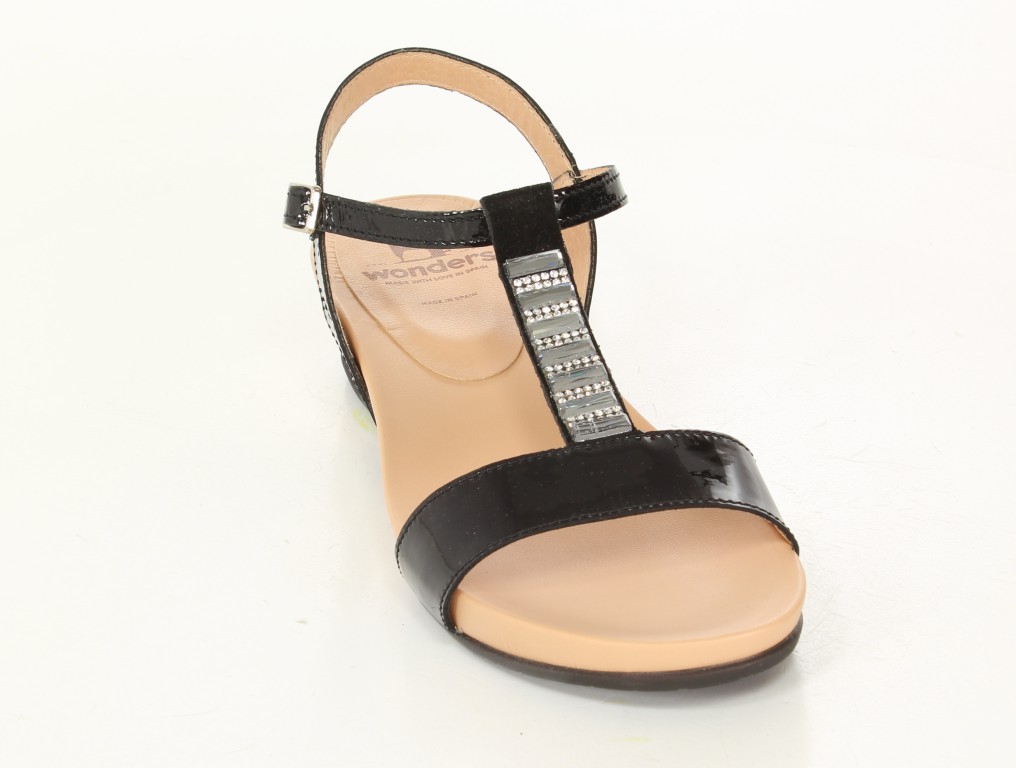Wonders Sandały B-5926 Charol Negro