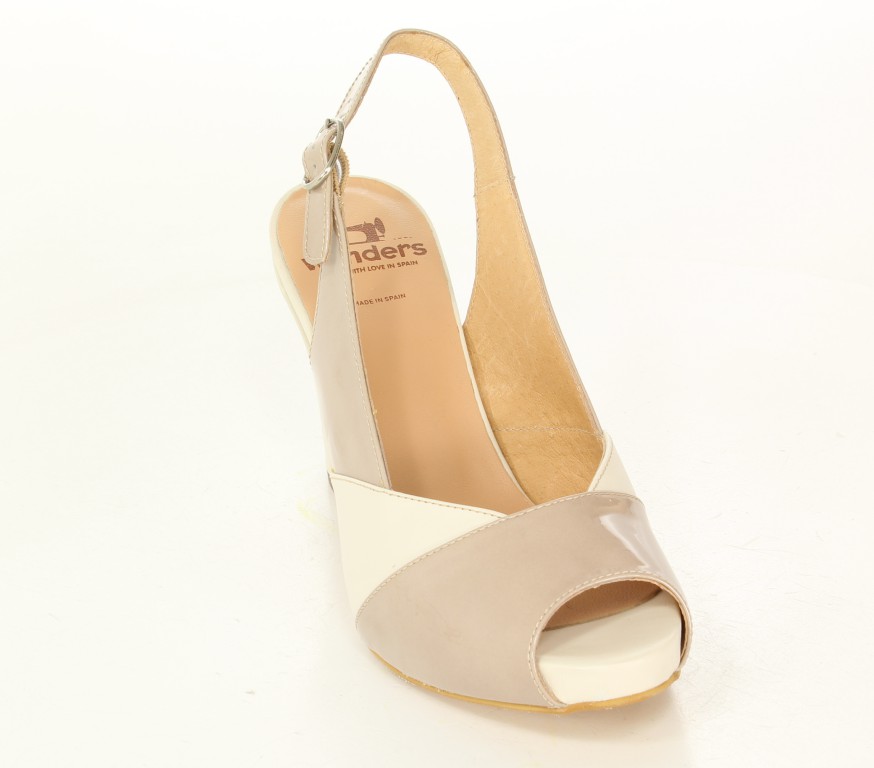 Wonders Sandały M-9142 Charol Taupe