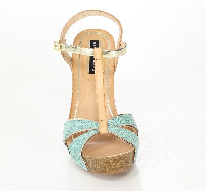 Sergio Romero Sandały 10556 Beig/Aqua