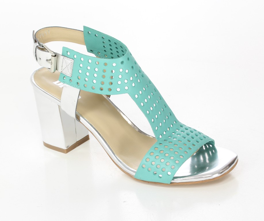 Bruno Premi by BPrivate Sandały A0900X Menta/Argento