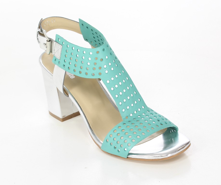 Bruno Premi by BPrivate Sandały A0900X Menta/Argento