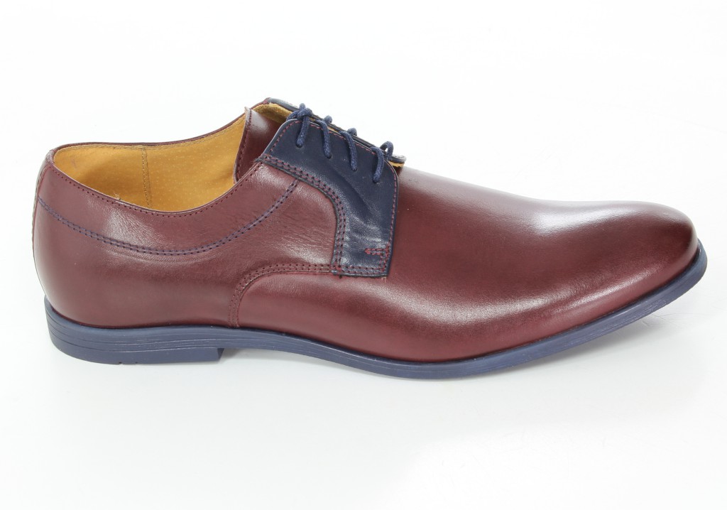Trio Półbuty 3293 Bordo+Granat