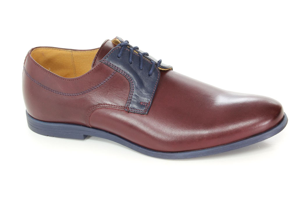 Trio Półbuty 3293 Bordo+Granat