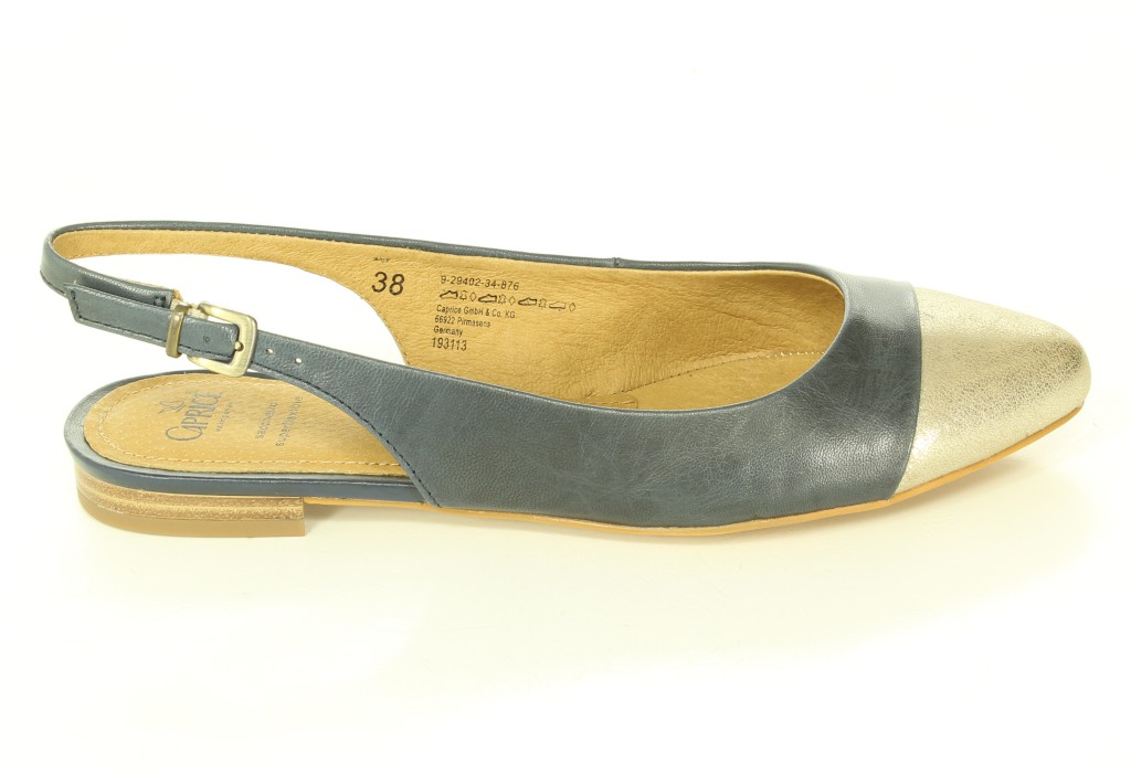 Baleriny Caprice 9-29402-34 Navy-Nappa