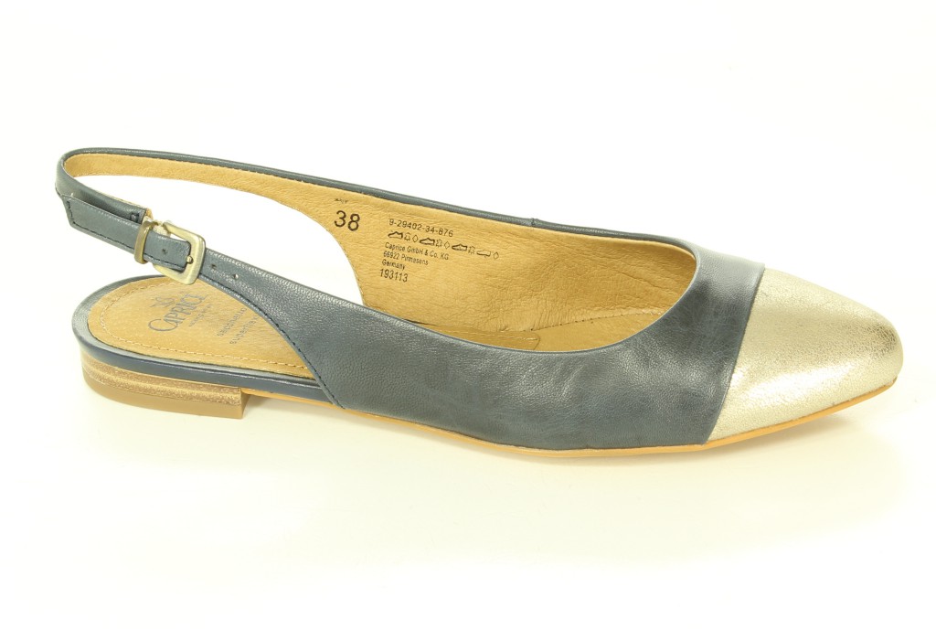 Baleriny Caprice 9-29402-34 Navy-Nappa